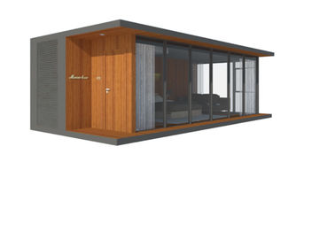 Phòng cách nhiệt bằng kính cường lực cách nhiệt với phòng ngủ nội thất bằng gỗ