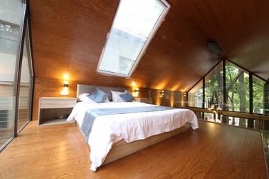 Log Cabin Modular ngôi nhà / Nhà kính Prefab với Bảng điều khiển màn hình màu thông minh