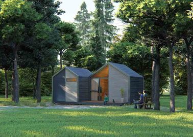 Smart Home Vacation Resort Prefab Timber House Gỗ hoàn thiện nội thất