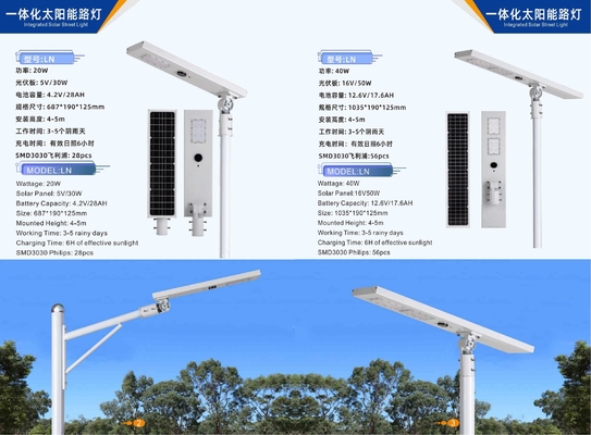 Ánh sáng mặt trời ngoài trời dẫn cây đèn đường Đèn mặt trời đèn mặt trời và gió đèn ngoài trời bổ sung
